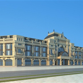 欧式 酒店建筑 商业办公酒店会所