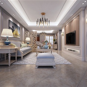 欧式 客厅 简美