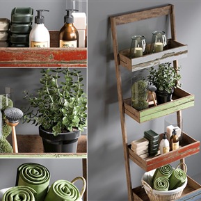 北欧 置物架 旧木置物架