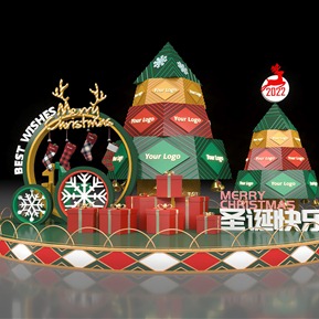 现代 美陈 圣诞美陈