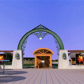 简欧 大门 婚礼大门