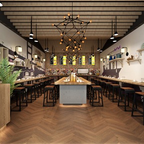 工业LOFT 餐厅 餐饮大厅