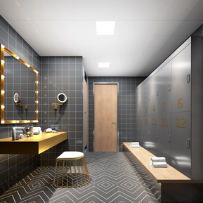 现代 更衣室 健身房更衣间