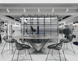 现代服装店全景图