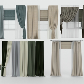 现代 窗帘