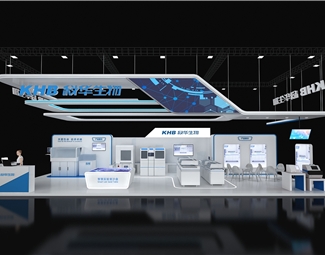 现代 展览 科技医疗设备展台