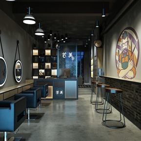 工业LOFT 理发店 美发店