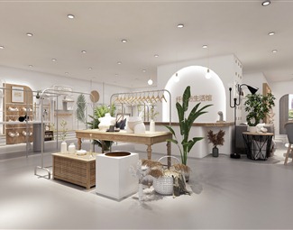 现代女装店背景
