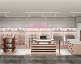 现代女装店衣架