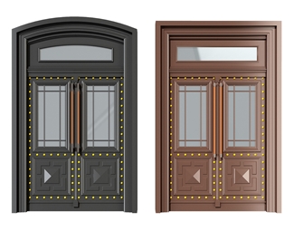 简欧会议室双开门