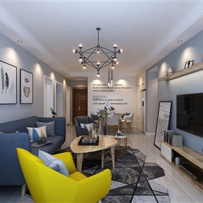 北欧 客餐厅 客厅餐桌组合