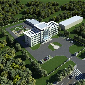 现代 厂房 厂区办公规划