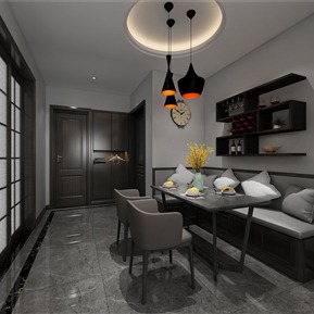 现代 餐厅 客餐厅