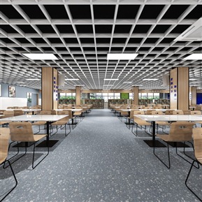 现代 食堂 员工餐厅 学校食堂