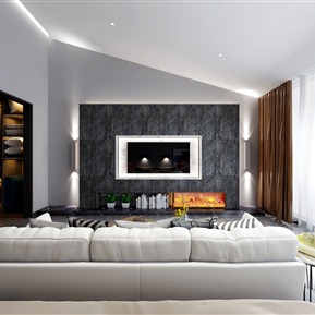 现代 客厅 卧室