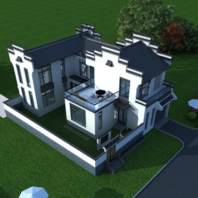 新中式 独栋别墅 别墅