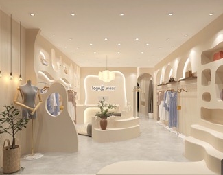 现代 服装店