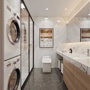 现代 卫生间 卫生间浴室