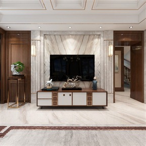 新中式 客厅 别墅客厅