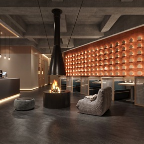 现代 休闲区 酒店休息区水吧区