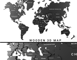 现代世界地图