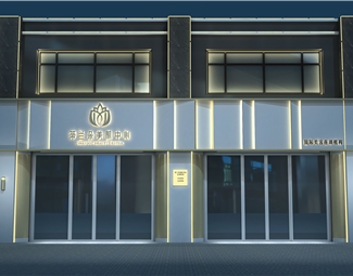 现代门头玻璃