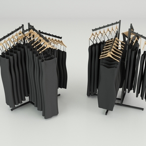 现代 货架 衣架