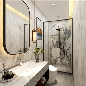 现代 卫生间 两个卫生间第二个卫生间