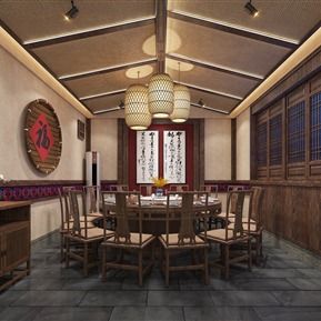 中式 包间 小包间