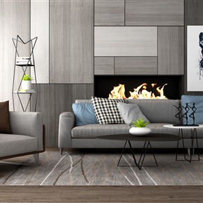 现代 沙发茶几组合  沙发茶几装饰画组合