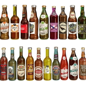 现代 酒 洋酒红酒酒瓶