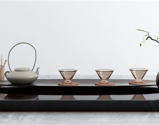 新中式茶壶摆件