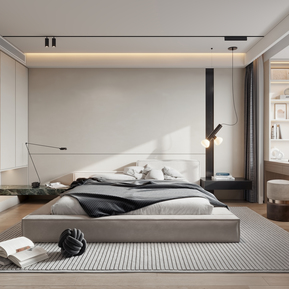 现代 卧室 主卧室