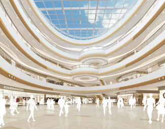 现代商场室内模型