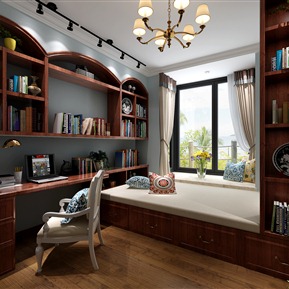 美式 书房