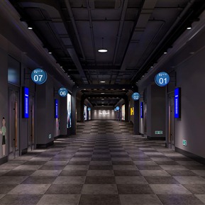 工业LOFT 走廊 影院走廊