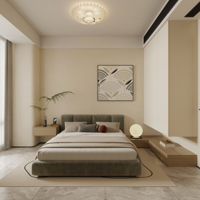 现代 卧室 次卧室