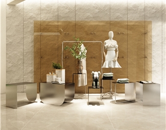 现代 展示台 服装店摆台