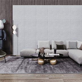 现代 沙发茶几组合 布艺沙发组合 转角沙发