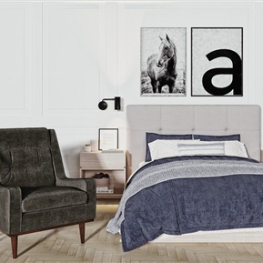 现代 双人床 儿童床