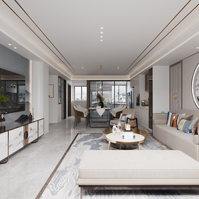 新中式 客餐厅 客厅