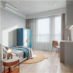 现代 卧室 卧室儿童房