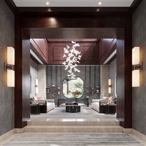 新中式 休息区 茶室休息区