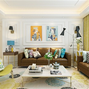 现代 沙发茶几组合  组合