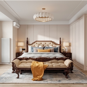 美式 卧室 主卧室