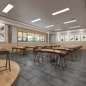 新中式 教室 古筝培训室