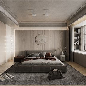 侘寂 卧室 主卧室