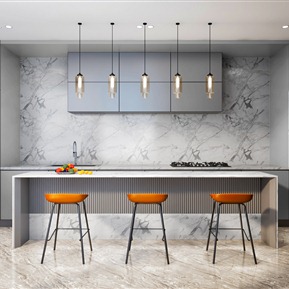 现代 厨房 开放厨房