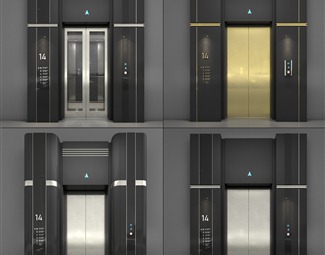 现代商业楼电梯