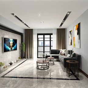 现代 客厅 客厅餐厅